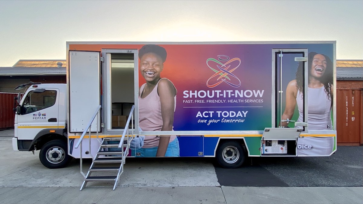 SHOUT-IT-NOW mobile HIV testing truck